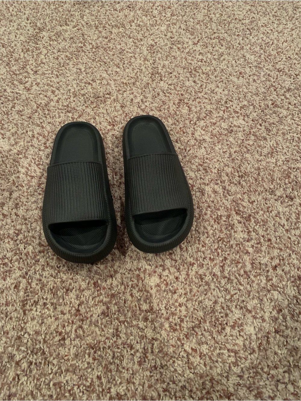 Women's Black Slide Sandals - Comfortable Everyday Slip-Ons